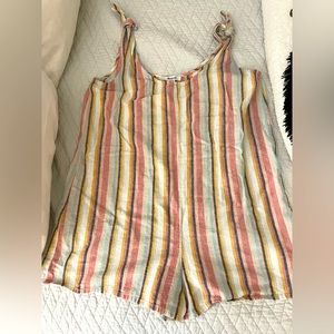 Madewell striped romper